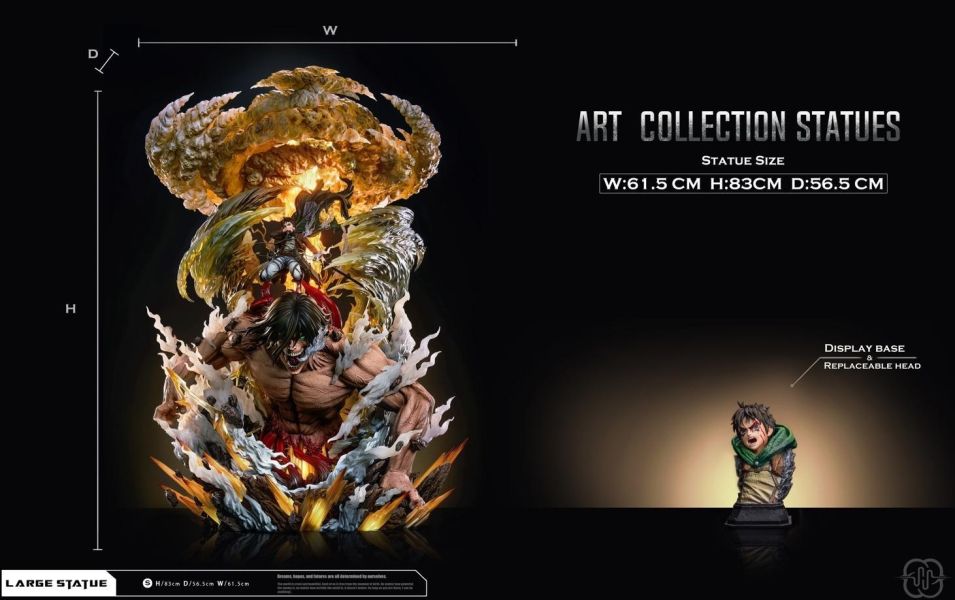 【預購】Hertz 殘雲 艾連 進擊的巨人 心蹤,shinzou,GK,雕像,公仔,玩具,模型,一番賞,GK模型,GK雕像