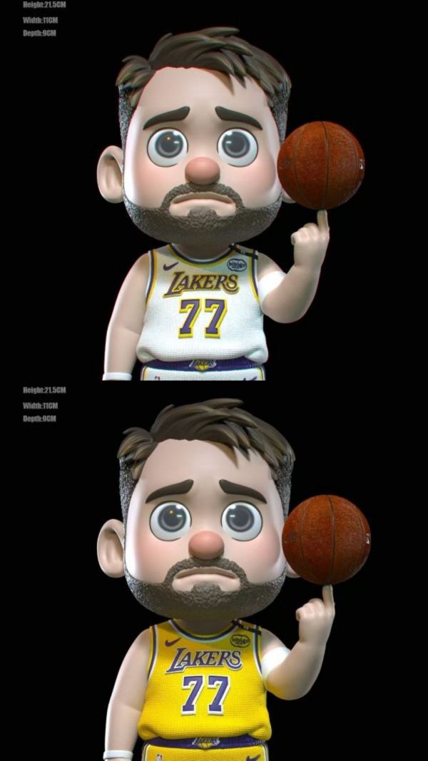 【預購】M3 Q版盧卡·唐西奇 NBA 心蹤,shinzou,GK,雕像,公仔,玩具,模型,一番賞,GK模型,GK雕像