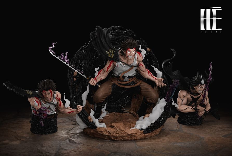 【預購】Héroe Collectibles 夜見 團長 黑色暴牛 黑色五葉草 心蹤,shinzou,GK,雕像,公仔,玩具,模型,一番賞,GK模型,GK雕像