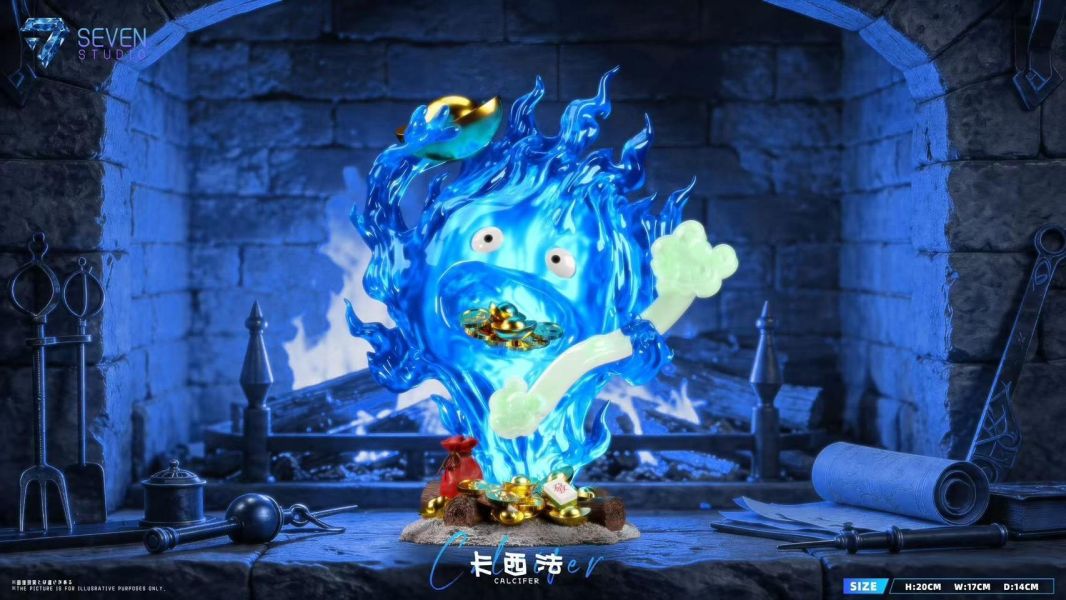 【預購】seven 招財如意卡西法 霍爾的移動城堡 宮崎駿 心蹤,shinzou,GK,雕像,公仔,玩具,模型,一番賞,GK模型,GK雕像