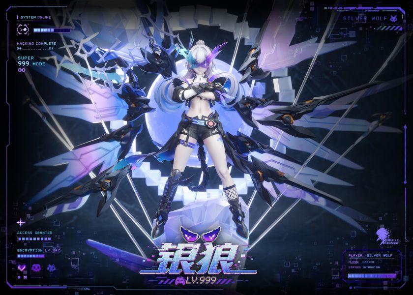 【預購】Miracle Workshop SP銀狼 狼尊 崩壞:星穹鐵道 心蹤,shinzou,GK,雕像,公仔,玩具,模型,一番賞,GK模型,GK雕像