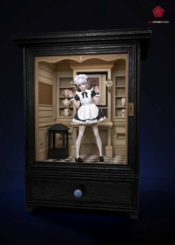 【預購】紅石 REDstone 奇犽·揍敵客 黑胡桃木座櫃 獵人 心蹤,shinzou,GK,雕像,公仔,玩具,模型,一番賞,GK模型,GK雕像