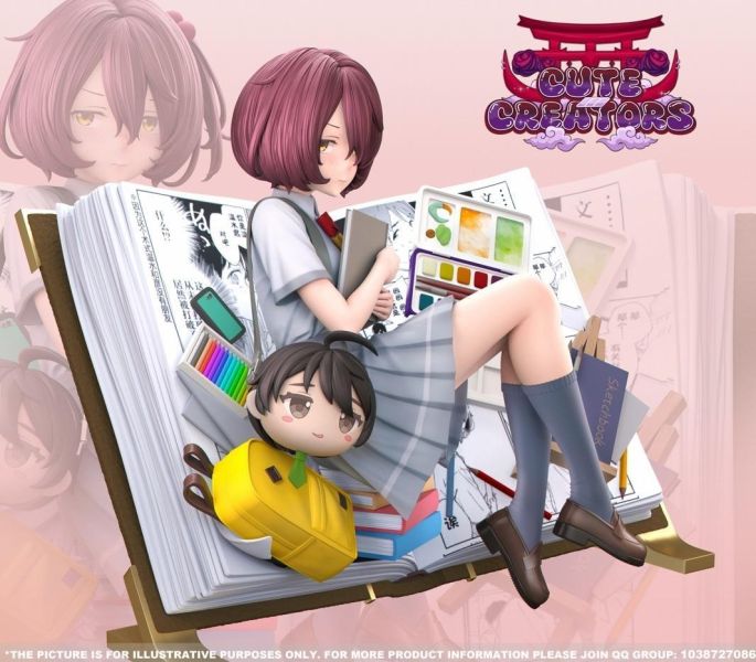 【預購】Cute Creators 小鞠知花 敗北女角太多了 心蹤,shinzou,GK,雕像,公仔,玩具,模型,一番賞,GK模型,GK雕像