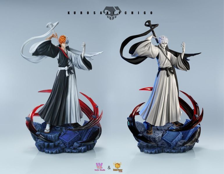 【預購】WoYo×Model Power 黑白一護 王見王 死神 心蹤,shinzou,GK,雕像,公仔,玩具,模型,一番賞,GK模型,GK雕像