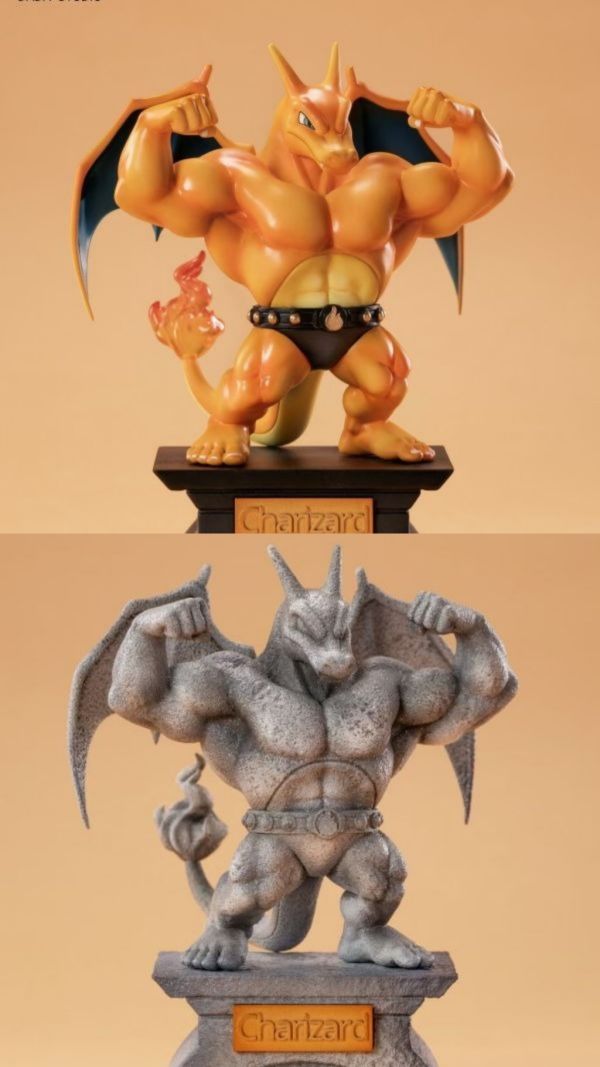 【預購】DA 肌肉石像噴火龍 寶可夢 心蹤,shinzou,GK,雕像,公仔,玩具,模型,一番賞,GK模型,GK雕像
