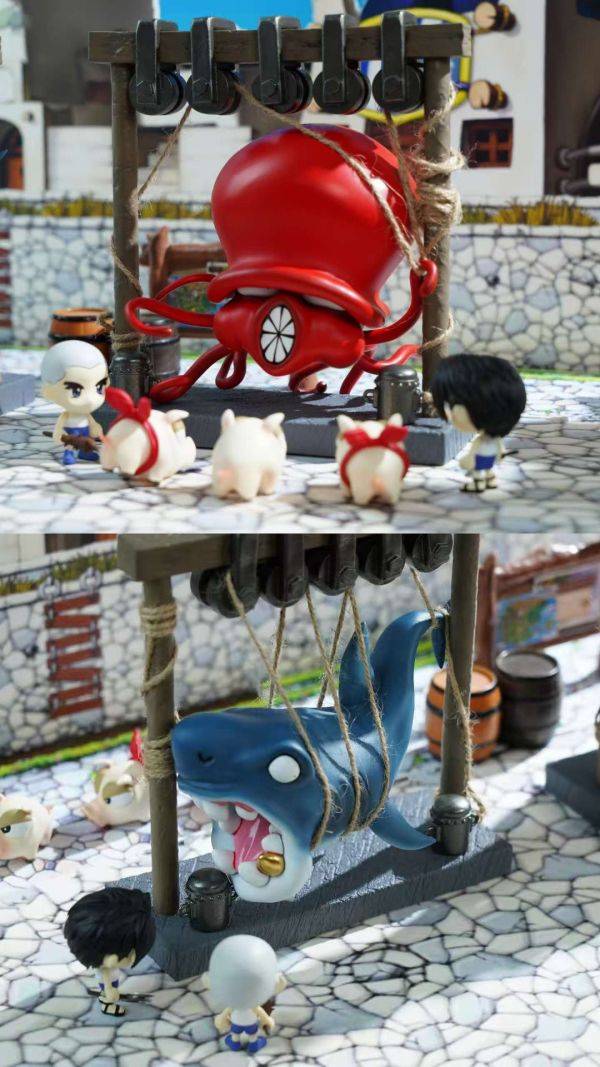 【預購】YMG 維多利亞港鯊魚章魚架子 楓之谷 心蹤,shinzou,GK,雕像,公仔,玩具,模型,一番賞,GK模型,GK雕像