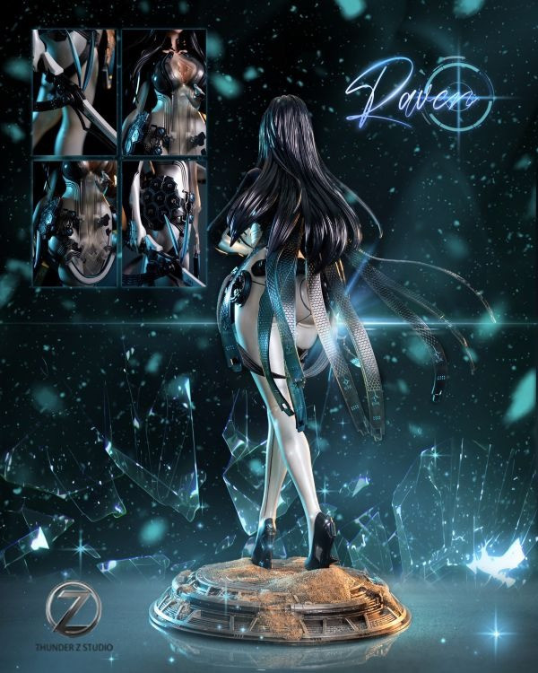 【預購】THUNDER Z 渡鴉 劍星 心蹤,shinzou,GK,雕像,公仔,玩具,模型,一番賞,GK模型,GK雕像