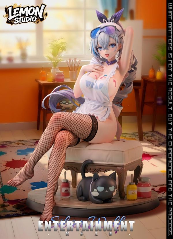 【預購】Lemon 塗鴉少女小狼 銀狼 崩壞:星穹鐵道 心蹤,shinzou,GK,雕像,公仔,玩具,模型,一番賞,GK模型,GK雕像