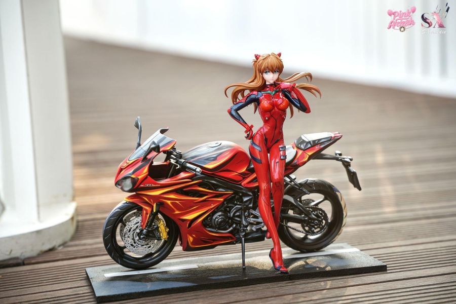 【預購】Aetheria×SX 摩托機車少女明日香 EVA新世紀福音戰士 心蹤,shinzou,GK,雕像,公仔,玩具,模型,一番賞,GK模型,GK雕像