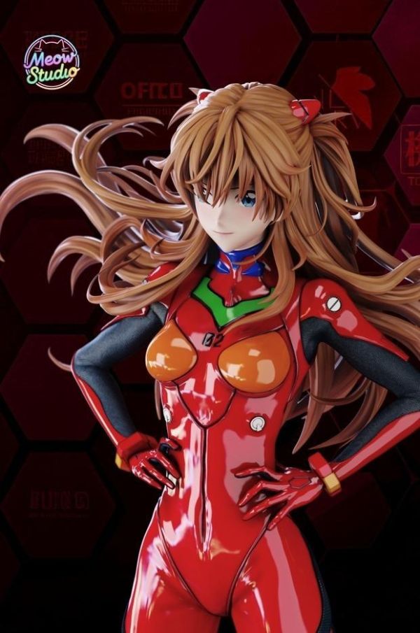 【預購】Meow 明日香 首次登場 戰鬥服 EVA新世紀福音戰士 1/4 心蹤,shinzou,GK,雕像,公仔,玩具,模型,一番賞,GK模型,GK雕像