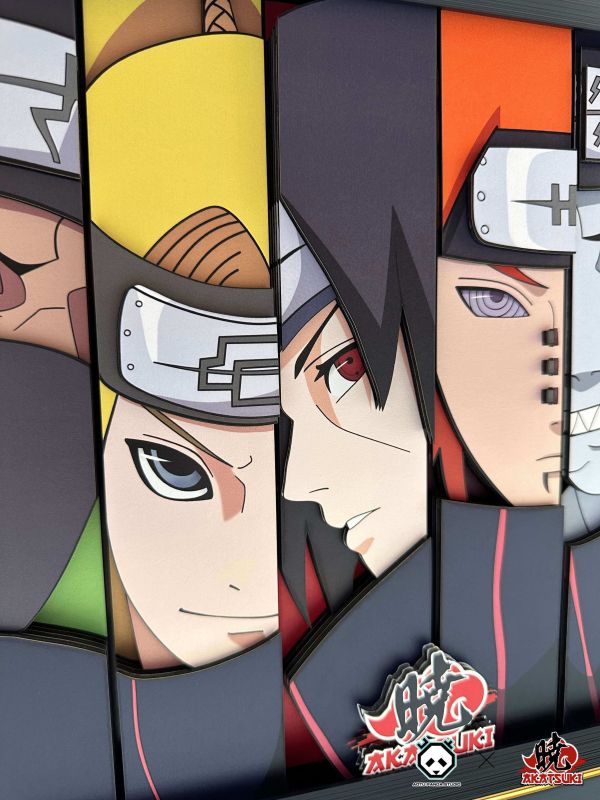 【海外現貨】凹凸Panda×Akatsuki 曉組織橫版 立體畫 裝飾畫 火影忍者 心蹤,shinzou,GK,雕像,公仔,玩具,模型,一番賞,GK模型,GK雕像