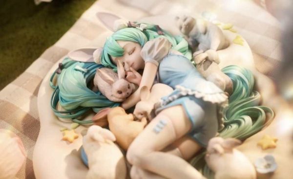 【預購】亮鏟塗裝 眠兔初音 初音未來 心蹤,shinzou,GK,雕像,公仔,玩具,模型,一番賞,GK模型,GK雕像
