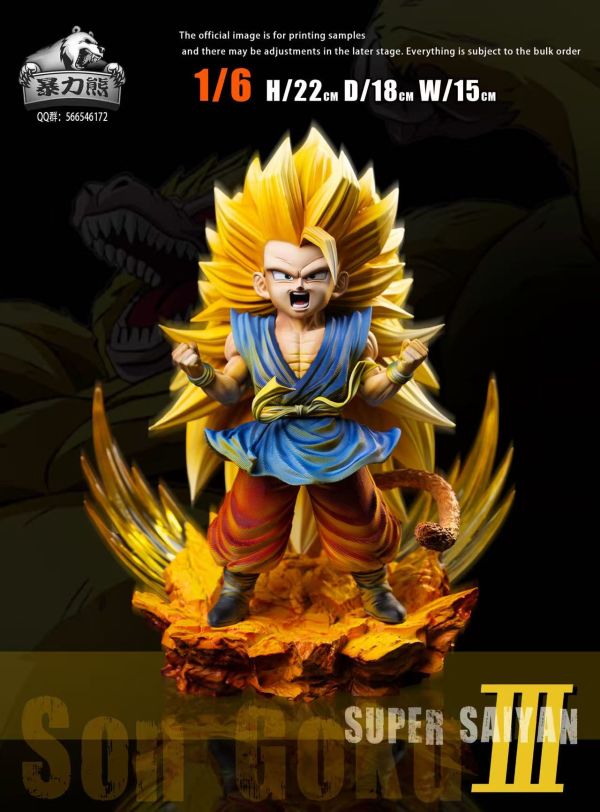 【預購】暴力熊 超三小悟空 七龍珠 心蹤,shinzou,GK,雕像,公仔,玩具,模型,一番賞,GK模型,GK雕像