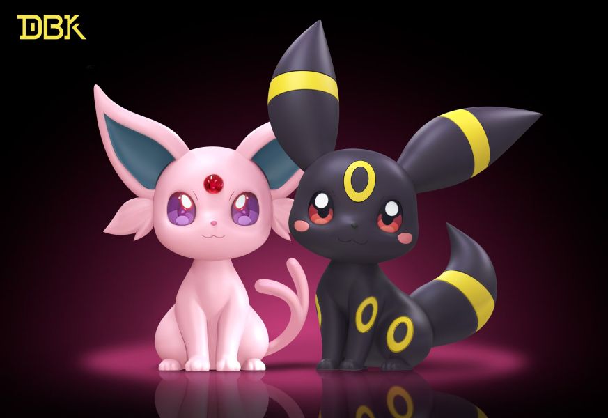 【預購】DBK Q版太陽伊布&Q版月亮伊布 寶可夢 神奇寶貝 心蹤,shinzou,GK,雕像,公仔,玩具,模型,一番賞,GK模型,GK雕像