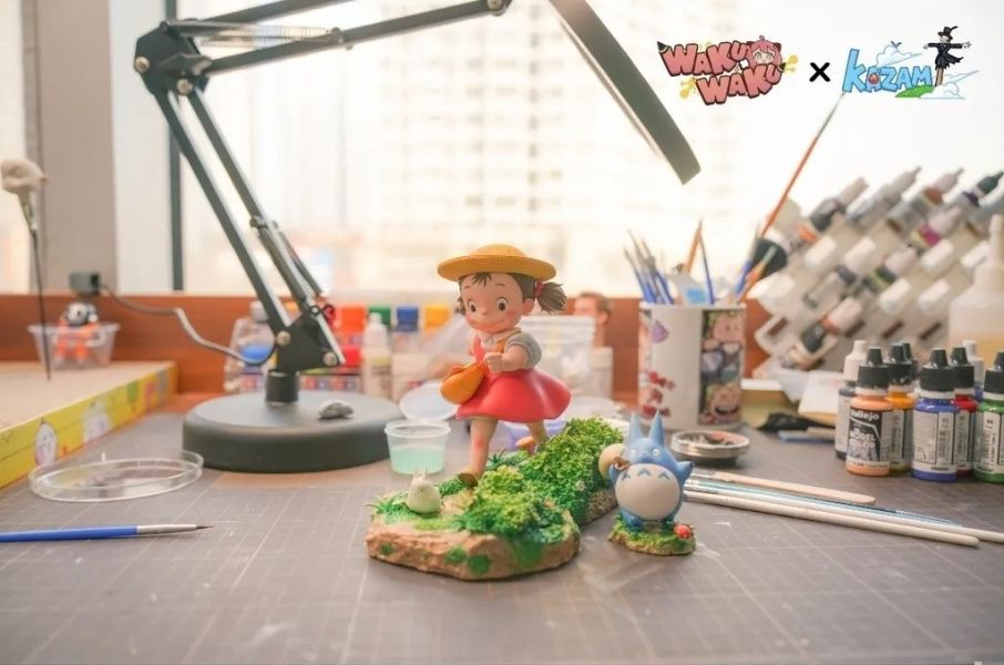 【預購】WakuWaku×風見 Kazami 小梅與白龍貓 宮崎駿 心蹤,shinzou,GK,雕像,公仔,玩具,模型,一番賞,GK模型,GK雕像