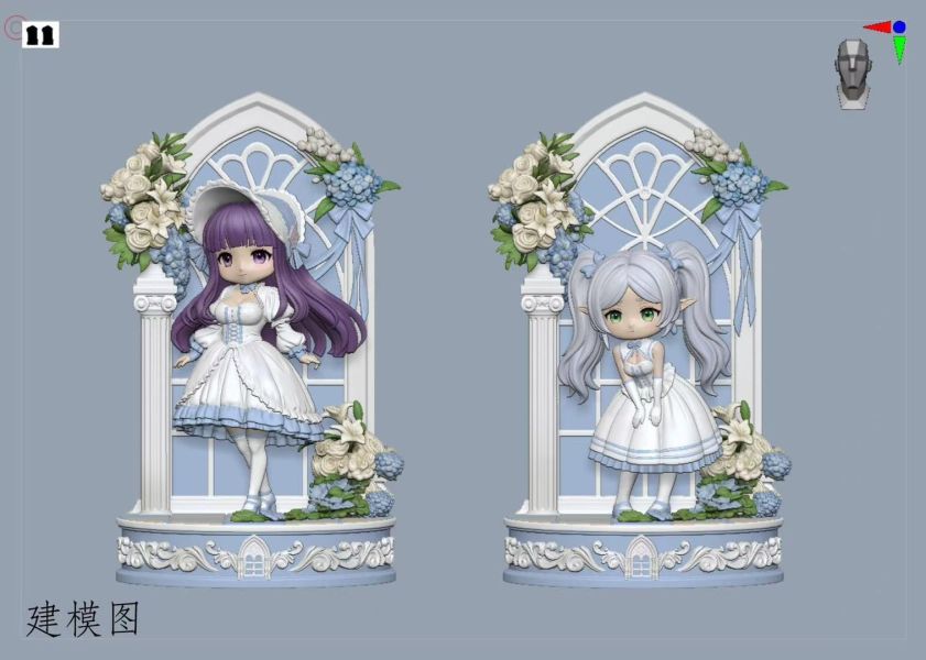 【預購】啟晨 黑白洛麗塔 芙莉蓮 費倫 葬送的芙莉蓮 心蹤,shinzou,GK,雕像,公仔,玩具,模型,一番賞,GK模型,GK雕像