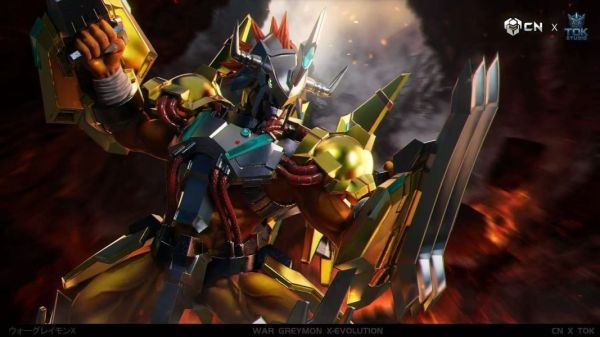 【預購】瘋巢 CN×TOK 戰鬥暴龍獸X抗體 數碼寶貝 心蹤,shinzou,GK,雕像,公仔,玩具,模型,一番賞,GK模型,GK雕像