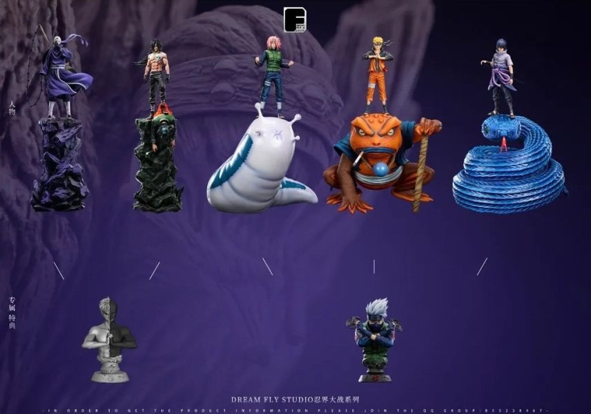 【預購】Dream Fly DF 忍界大戰 Team7 火影忍者 心蹤,shinzou,GK,雕像,公仔,玩具,模型,一番賞,GK模型,GK雕像