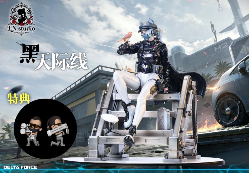 【預購】Ln 邪惡貓貓頭露娜 三角洲行動 明日方舟 心蹤,shinzou,GK,雕像,公仔,玩具,模型,一番賞,GK模型,GK雕像