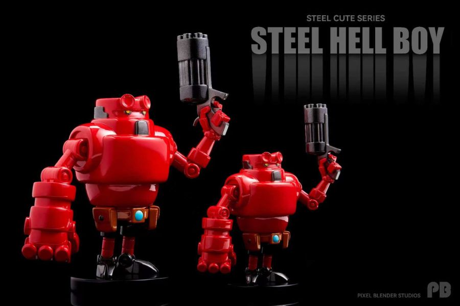 【預購】Pixel blender PB Steelhellboy 鋼鐵萌新 心蹤,shinzou,GK,雕像,公仔,玩具,模型,一番賞,GK模型,GK雕像