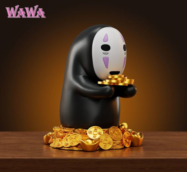 【預購】WAWA 招財無臉男 神隱少女 宮崎駿 心蹤,shinzou,GK,雕像,公仔,玩具,模型,一番賞,GK模型,GK雕像