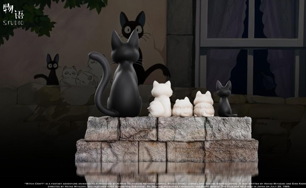 【預購】物語 吉吉的一家子 魔女宅急便 宮崎駿 心蹤,shinzou,GK,雕像,公仔,玩具,模型,一番賞,GK模型,GK雕像