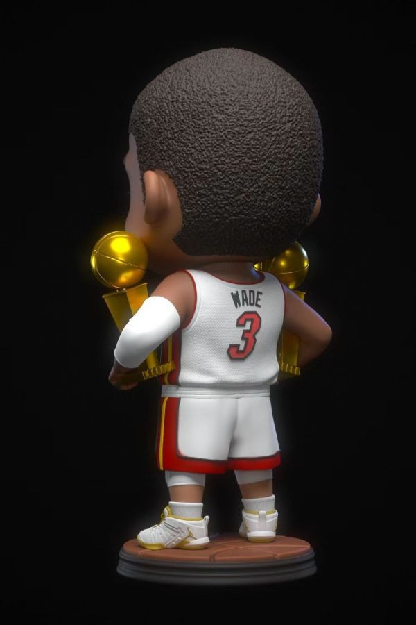 【預購】M3 Q版德韋恩·韋德 NBA 心蹤,shinzou,GK,雕像,公仔,玩具,模型,一番賞,GK模型,GK雕像