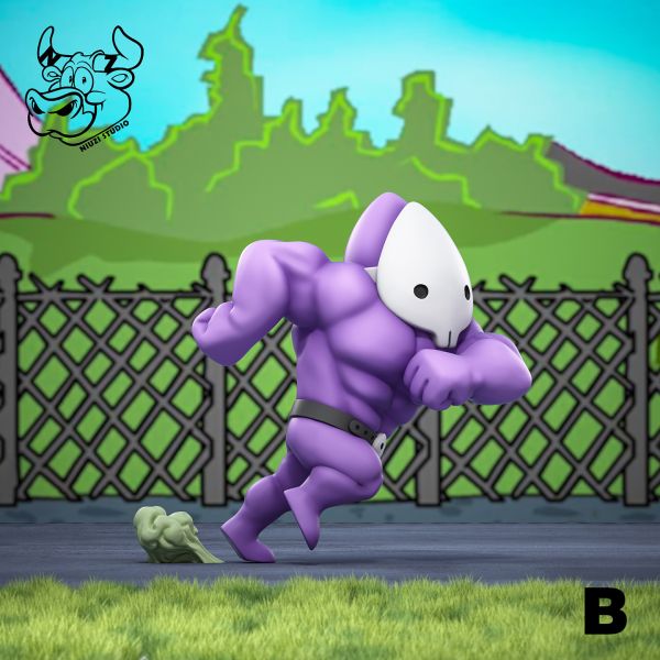 【預購】NIUZI 牛子 狂扁小朋友 紫色恐怖 心蹤,shinzou,GK,雕像,公仔,玩具,模型,一番賞,GK模型,GK雕像