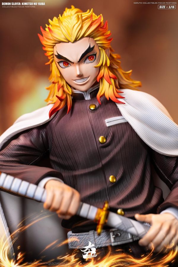【預購】夯-studio 炎柱 煉獄杏壽郎 鬼滅之刃 心蹤,shinzou,GK,雕像,公仔,玩具,模型,一番賞,GK模型,GK雕像
