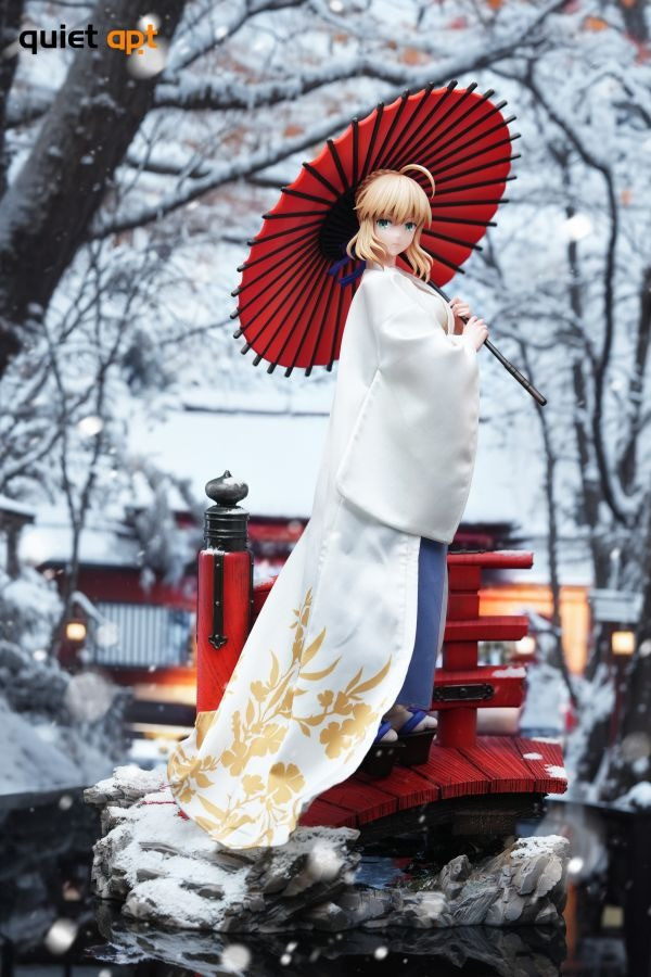 【預購】QuietArt 和風Saber 阿爾托莉雅 Fate 心蹤,shinzou,GK,雕像,公仔,玩具,模型,一番賞,GK模型,GK雕像