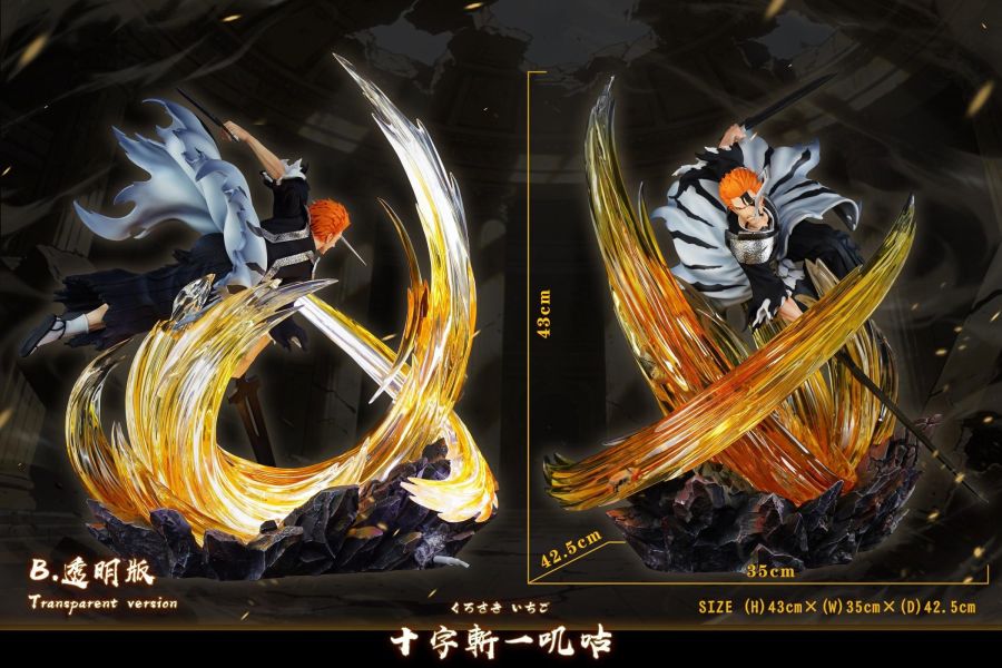 【預購】HXHENG×CHENG 雙刀十字斬一嘰咕 一護 死神 心蹤,shinzou,GK,雕像,公仔,玩具,模型,一番賞,GK模型,GK雕像