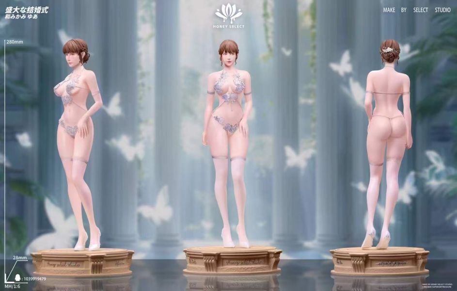 【預購】正版授權 Honey select 三上悠亞《純白謝禮》 心蹤,shinzou,GK,雕像,公仔,玩具,模型,一番賞,GK模型,GK雕像