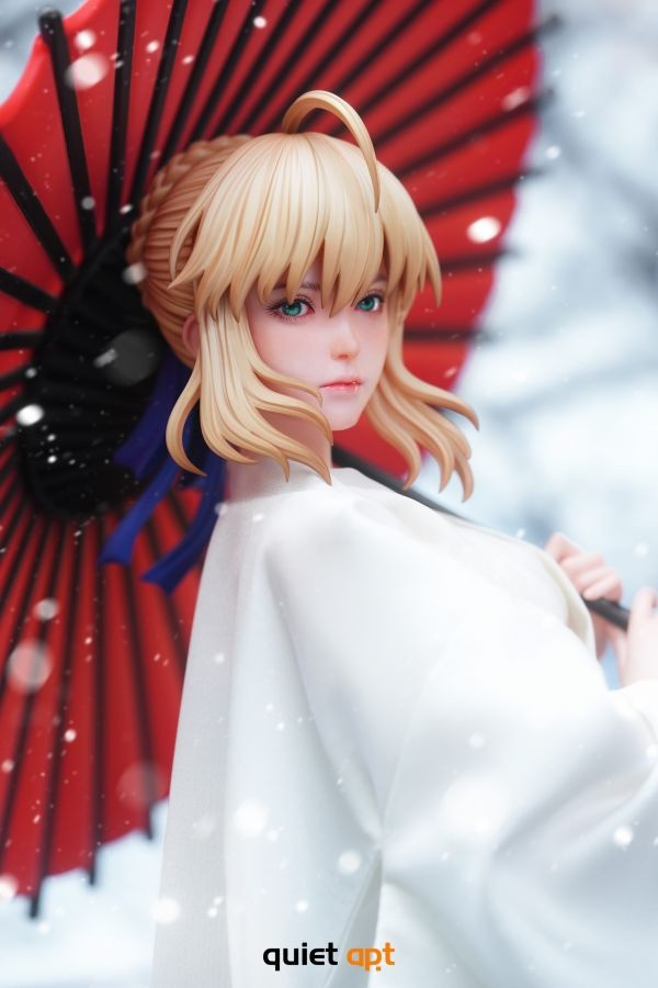 【預購】QuietArt 和風Saber 阿爾托莉雅 Fate 心蹤,shinzou,GK,雕像,公仔,玩具,模型,一番賞,GK模型,GK雕像