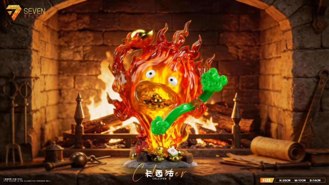 【預購】seven 招財如意卡西法 霍爾的移動城堡 宮崎駿 心蹤,shinzou,GK,雕像,公仔,玩具,模型,一番賞,GK模型,GK雕像