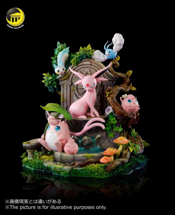 【預購】月影殿 太陽伊布胖丁家族場景 寶可夢 心蹤,shinzou,GK,雕像,公仔,玩具,模型,一番賞,GK模型,GK雕像
