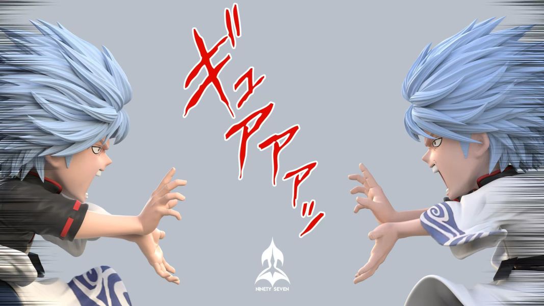 【預購】NINETY SEVEN 玖柒 萬事屋の三人組 銀魂 心蹤,shinzou,GK,雕像,公仔,玩具,模型,一番賞,GK模型,GK雕像