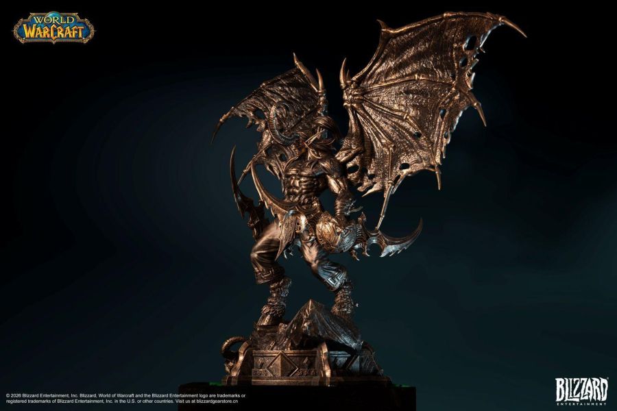 【預購】正版授權 HEX Collectibles 伊利丹·怒風 銅色 魔獸世界 心蹤,shinzou,GK,雕像,公仔,玩具,模型,一番賞,GK模型,GK雕像