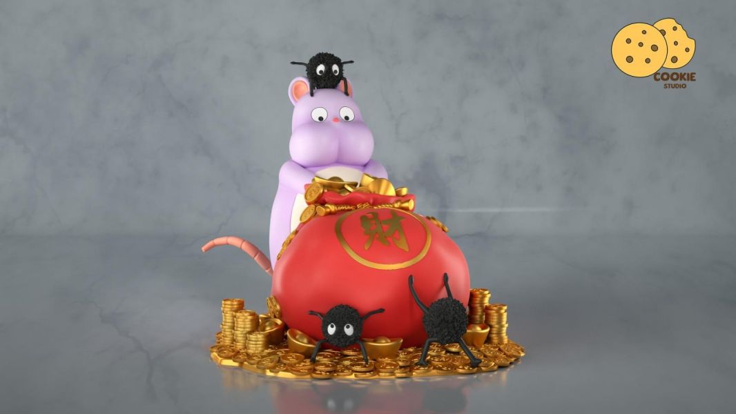 【預購】Cookie 招財坊寶寶 神隱少女 宮崎駿 心蹤,shinzou,GK,雕像,公仔,玩具,模型,一番賞,GK模型,GK雕像