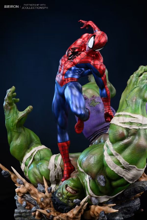 【預購】品匠Iron 蜘蛛人VS綠巨人 Marvel漫威 心蹤,shinzou,GK,雕像,公仔,玩具,模型,一番賞,GK模型,GK雕像