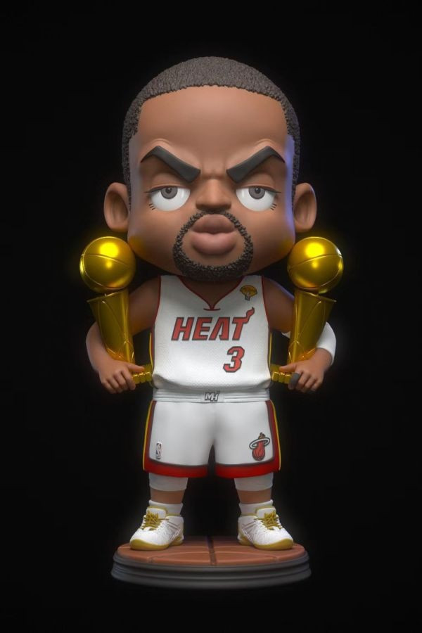 【預購】M3 Q版德韋恩·韋德 NBA 心蹤,shinzou,GK,雕像,公仔,玩具,模型,一番賞,GK模型,GK雕像