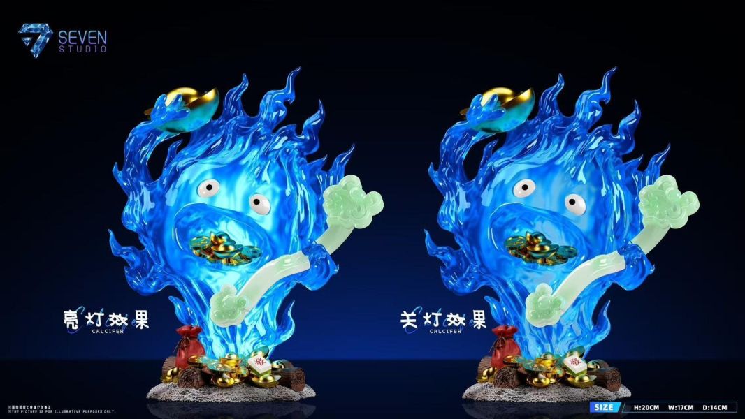 【預購】seven 招財如意卡西法 霍爾的移動城堡 宮崎駿 心蹤,shinzou,GK,雕像,公仔,玩具,模型,一番賞,GK模型,GK雕像