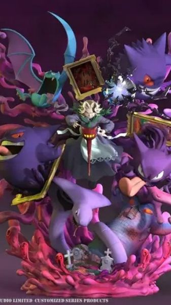【預購】二周目 鬼天王菊子 寶可夢 心蹤,shinzou,GK,雕像,公仔,玩具,模型,一番賞,GK模型,GK雕像