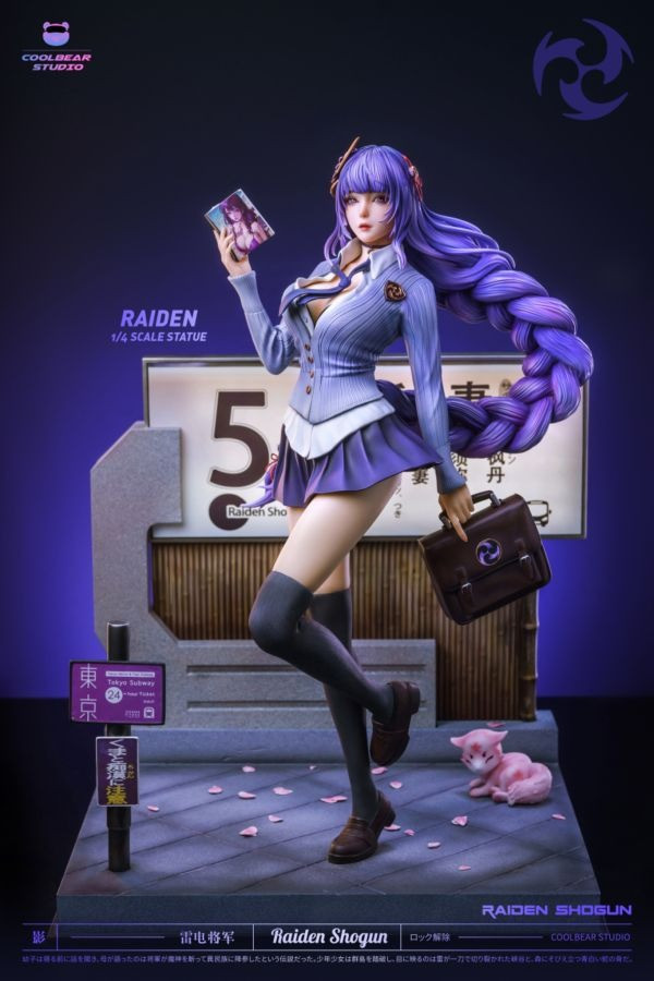 【R18預購】Coolbear 酷熊 制服少女 雷電將軍 原神 心蹤,shinzou,GK,雕像,公仔,玩具,模型,一番賞,GK模型,GK雕像