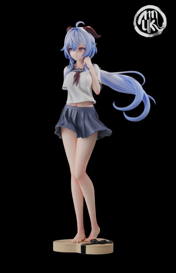 【預購】MoKu JK—表白甘雨 原神 心蹤,shinzou,GK,雕像,公仔,玩具,模型,一番賞,GK模型,GK雕像