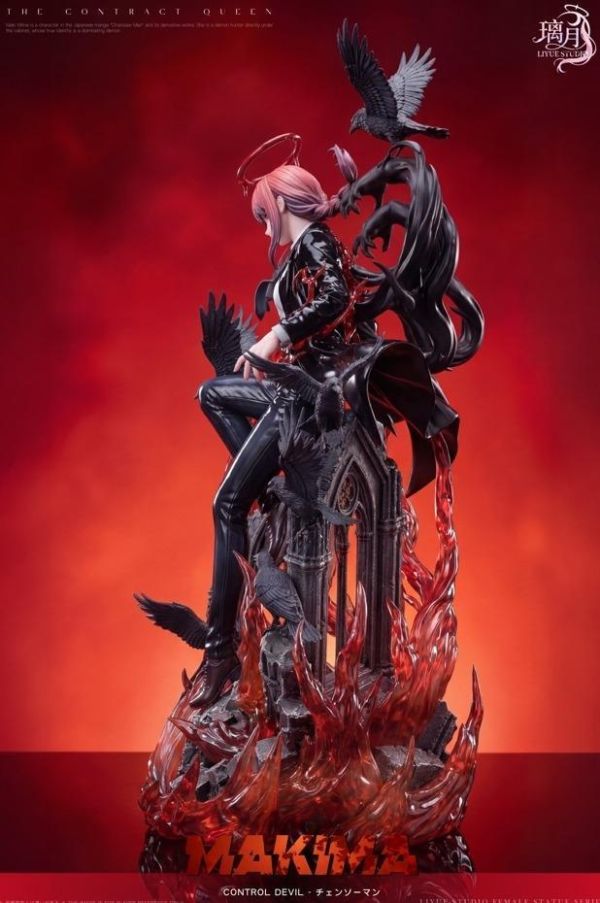 【預購】璃月 瑪奇瑪 環焰鴉影 鏈鋸人 心蹤,shinzou,GK,雕像,公仔,玩具,模型,一番賞,GK模型,GK雕像