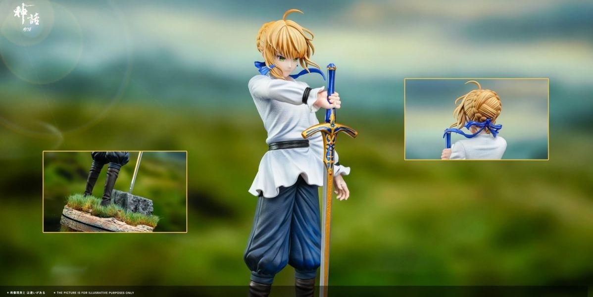 【預購】神話 Myth 石中劍saber Fate 心蹤,shinzou,GK,雕像,公仔,玩具,模型,一番賞,GK模型,GK雕像