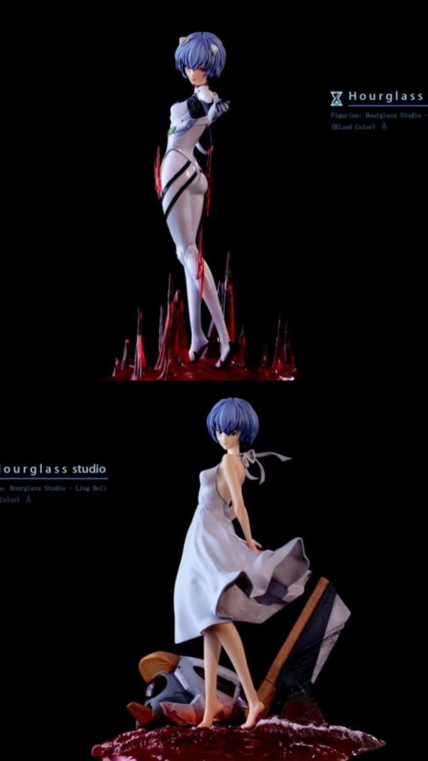 【預購】沙漏 Hourglass 血色綾波零 EVA新世紀福音戰士 心蹤,shinzou,GK,雕像,公仔,玩具,模型,一番賞,GK模型,GK雕像