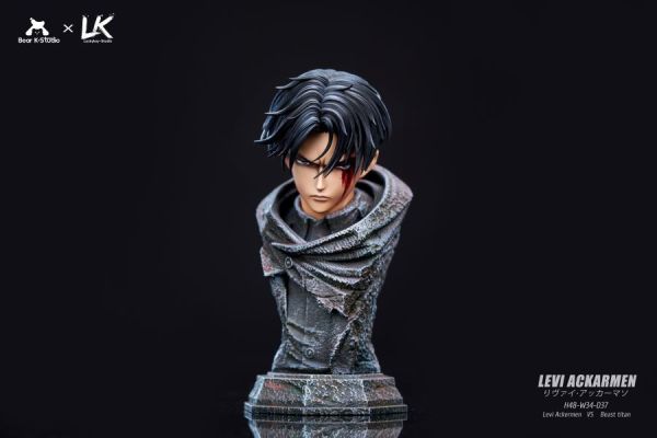 【預購】Bear K×LK 里維兵長 進擊的巨人 心蹤,shinzou,GK,雕像,公仔,玩具,模型,一番賞,GK模型,GK雕像