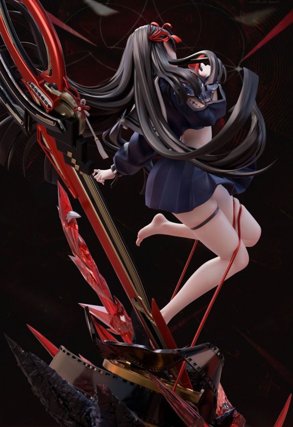 【預購】迷因 黑長直美少女時咲 千咲 鳴潮 心蹤,shinzou,GK,雕像,公仔,玩具,模型,一番賞,GK模型,GK雕像
