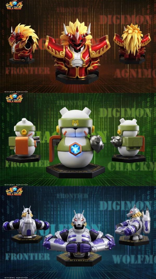 【預購】MALA House 馬來財 無限地帶 鬥士精神系列 數碼寶貝 心蹤,shinzou,GK,雕像,公仔,玩具,模型,一番賞,GK模型,GK雕像